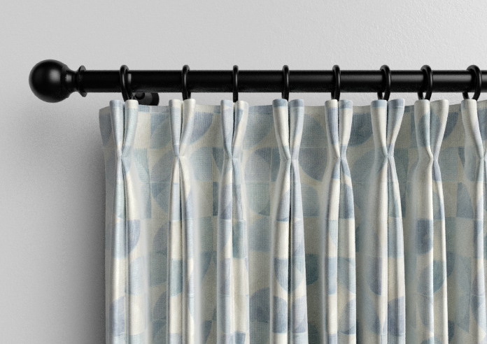 Mosaic Tile, Aquamarine - Made to Measure Curtains - Image 10